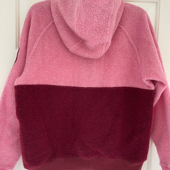 Outdoor Voices Megafleece 1/2 Zip Hoodie Small (S) Pink - Picture 3 of 5